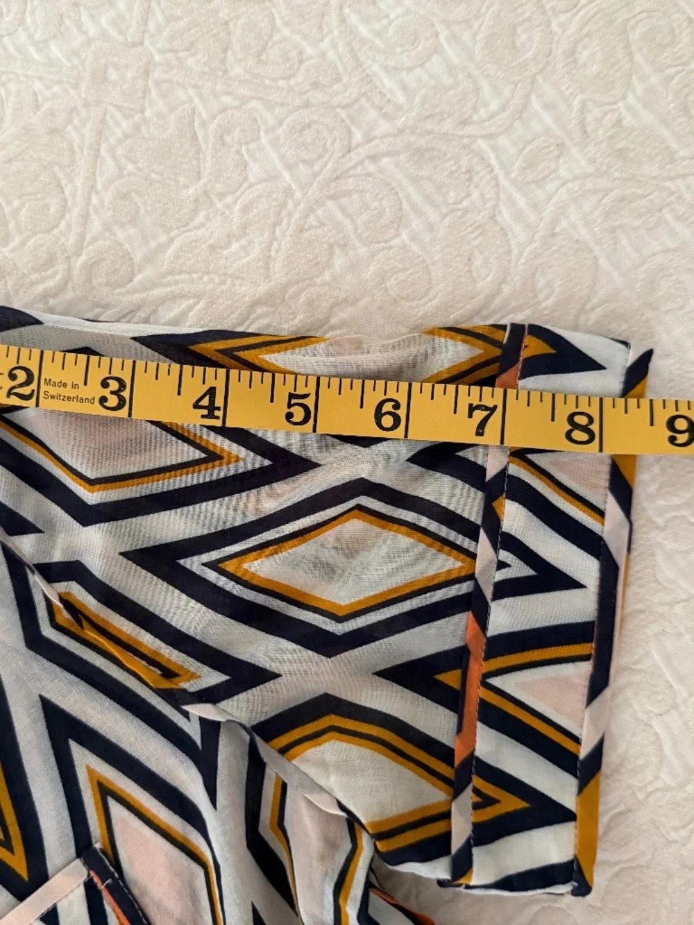 Tory Burch Short Sleeve Button Up Blouse, Size 4
